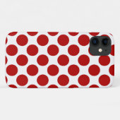 Große Retropunkte - rot und weiß Case-Mate iPhone Hülle (Rückseite (Horizontal))