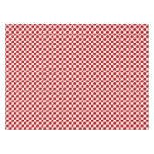 Große Retropunkte - rot und weiß Tischdecke (Vorderseite (Horizontal))