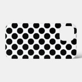 Große Retropunkte - schwarz-weiß Case-Mate iPhone Hülle (Rückseite (Horizontal))