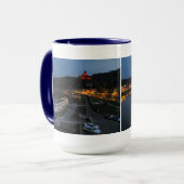 Große Ringer Tasse pulverblau Cochem an der Mosel (Vorderseite Links)