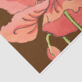 Große rosa Blume mit tiefrotem Hintergrund Seidenpapier (Ausschnitt)