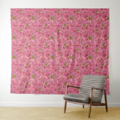 Große rosa Blumen. Wandteppich (Beispiel (Horizontal))