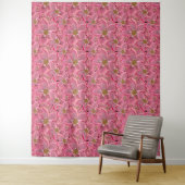 Große rosa Blumen. Wandteppich (Beispiel)