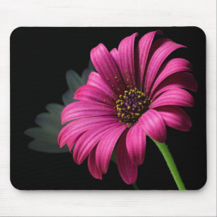 große rosa Blumenmaus Mousepad
