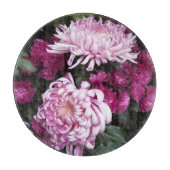 Große rosa Chrysanthemen Schneidebrett (Vorderseite)