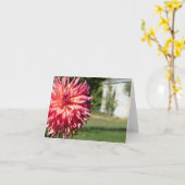 "GROSSE ROSA DAHLIE" NOTECARD KARTE (Gelbe Blume)