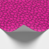 Große rosa Erbsen Geschenkpapier (Ecke)