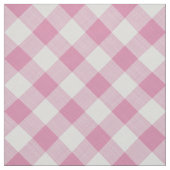 Große rosa Gingham Karo Pattern Geometrie Stoff (Muster)