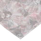 Große, rosa graue Blume Tischdecke (Schrägansicht)