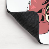 Große rosa Lungen Mousepad (Ecke)