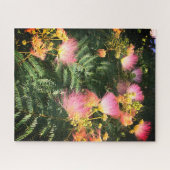 Große rosa Mimosa Blooms Puzzle (Horizontal)
