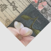 Große rosa Rose Bouquets & Collage Decoupage Seidenpapier (Ausschnitt)