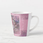 Große rosa Rose Latte Tasse (Rechts)