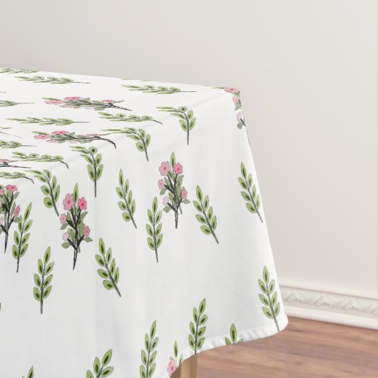 Große rosa Sträuße  Tischdecke (Beispiel)