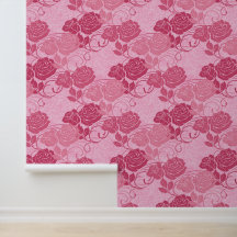 Große rosa Vintage viktorianische florale Rosen Te