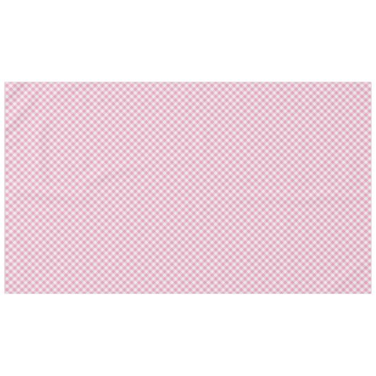 Große, rosa/weiße Gingham-Karo Muster Geometrie Tischdecke (Vorderseite (Horizontal))