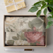 Große rosafarbene Rosen Seidenpapier (Geschenk)