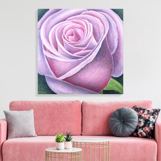 Große Rose 2003 Leinwanddruck (Insitu (Wohnzimmer))