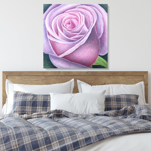 Große Rose 2003 Leinwanddruck (Insitu (Schlafzimmer))