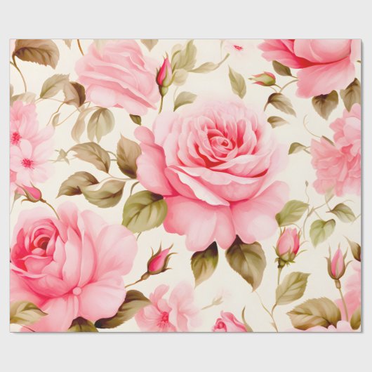 Große Rose für Fun Crafts Geschenkpapier (Flach)