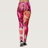Große Rose Leggings (Rückseite)