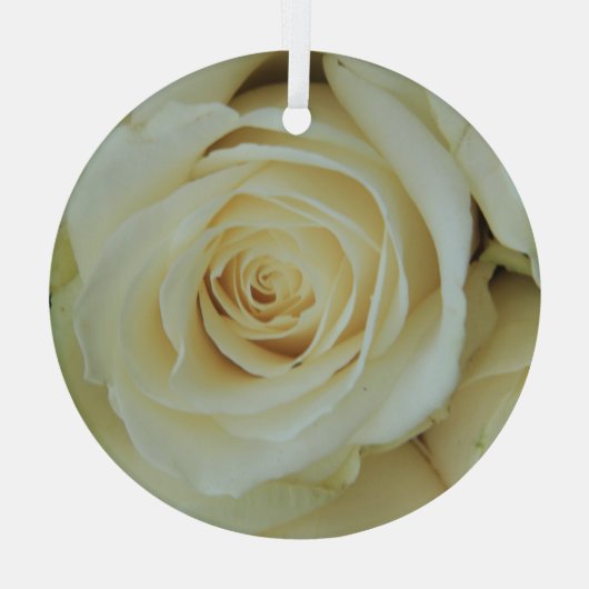 Große Rose Ornament Aus Glas (Rückseite)