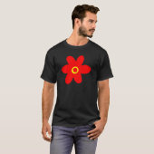 Große rote Blume T-Shirt (Vorne ganz)