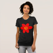 Große rote Blume T-Shirt (Vorne ganz)