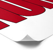 GROSSE ROTE KRANKHEIT BEI DER VERSORGUNG VON KARTE POSTER (Ecke)