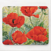 Große rote Mohnblumen Mousepad (Vorne)