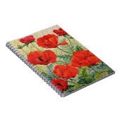 Große rote Mohnblumen Notizblock (Rechte Seite)