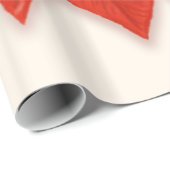 Große rote Poinsettia Geschenkpapier (Rolleneckpunkt)