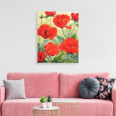 Große rote Poppies Leinwanddruck (Insitu (Wohnzimmer))