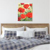 Große rote Poppies Leinwanddruck (Insitu (Schlafzimmer))