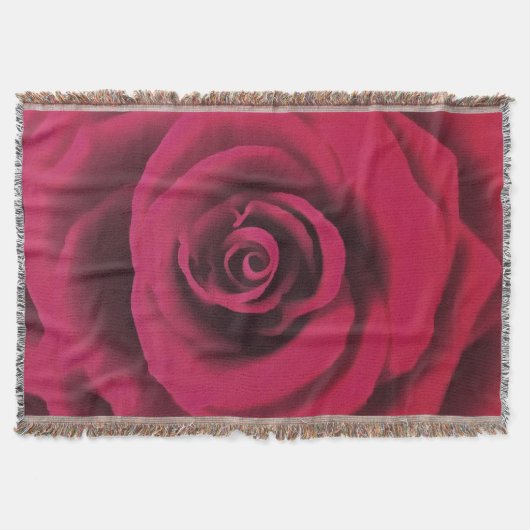 Große Rote Rose Decke (Vorderseite)