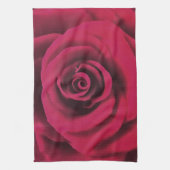 Große Rote Rose Geschirrtuch (Vertikal)