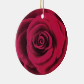 Große Rote Rose Keramik Ornament (Rechts)