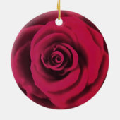 Große Rote Rose Keramik Ornament (Hinten)