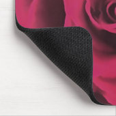 Große Rote Rose Mousepad (Ecke)