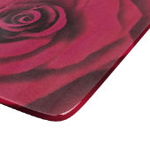 Große Rote Rose Schneidebrett (Ecke)
