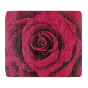 Große Rote Rose Schneidebrett