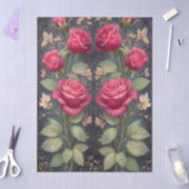 Große Rote Rosen für Kunsthandwerk und Dekorelemen Seidenpapier (Basteln)