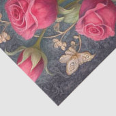 Große Rote Rosen für Kunsthandwerk und Dekorelemen Seidenpapier (Detail)