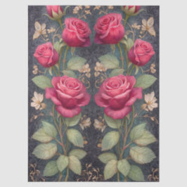 Große Rote Rosen für Kunsthandwerk und Dekorelemen Seidenpapier