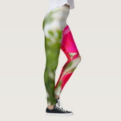 Große rote Rosen im Garten Leggings (Rechts)