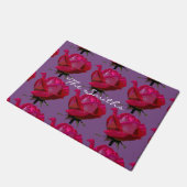 große rote Rosen Thunder_Cove Fußmatte (Schrägansicht)