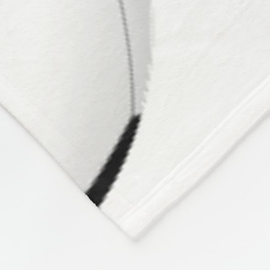 Große rote schwarze Fußball-Bälle sportliche Dekor Fleecedecke (Ecke)