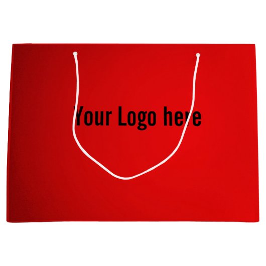 Große rote schwarze Giftasche Große Geschenktüte (Vorderseite)