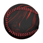 Große rote Spuren in schwarzem Fonds Baseball (Vorderseite Links)