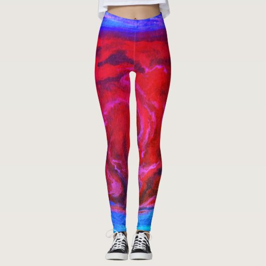 Große rote Stelle der Jupiter-Leggings Leggings (Vorderseite)